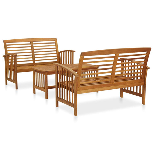 Garden Lounge Set | Acacia | Solid acacia wood | Medium | Durable