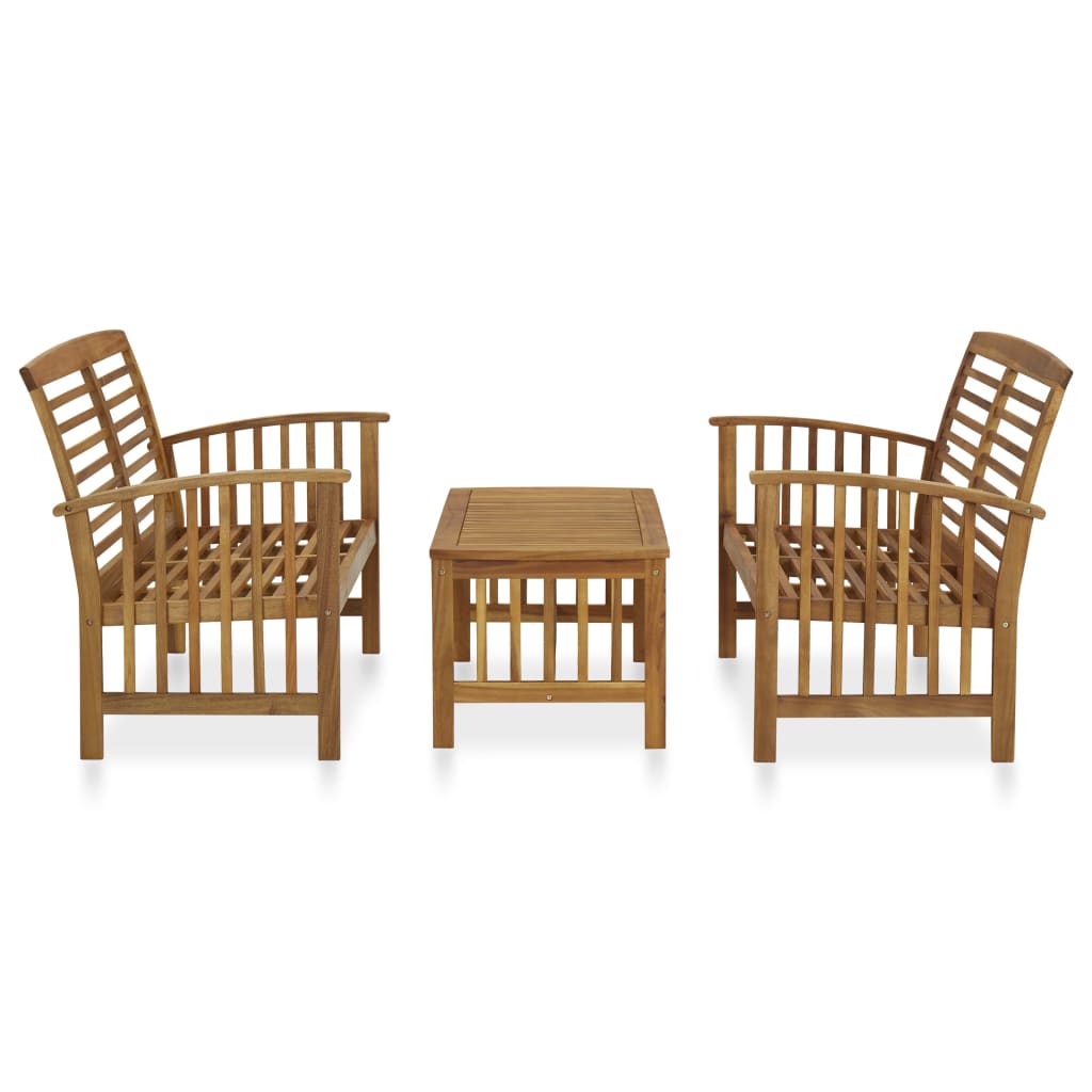 Garden Lounge Set | Acacia | Solid acacia wood | Medium | Durable