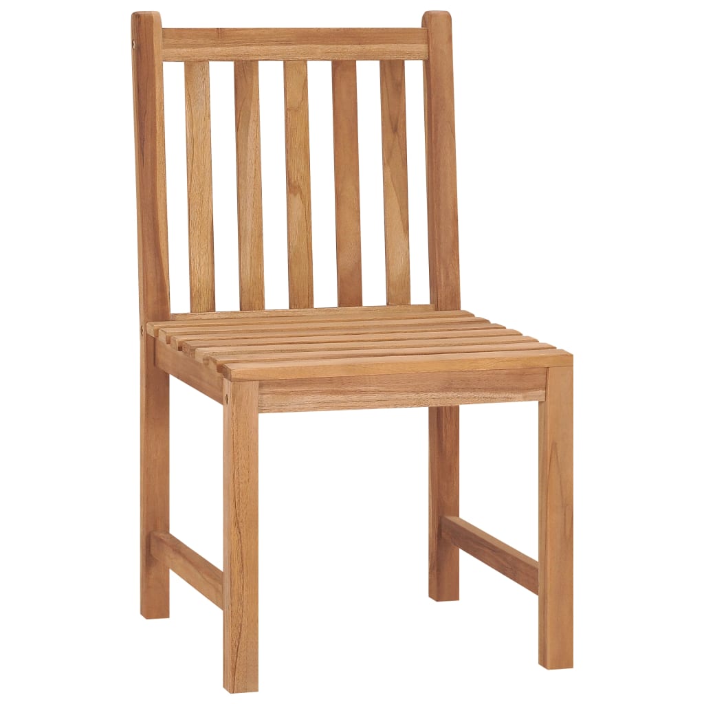 vidaXL Garden Chairs 2 pcs Solid Teak Wood