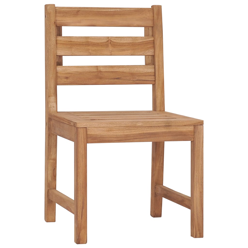 vidaXL Garden Chairs 2 pcs Solid Teak Wood