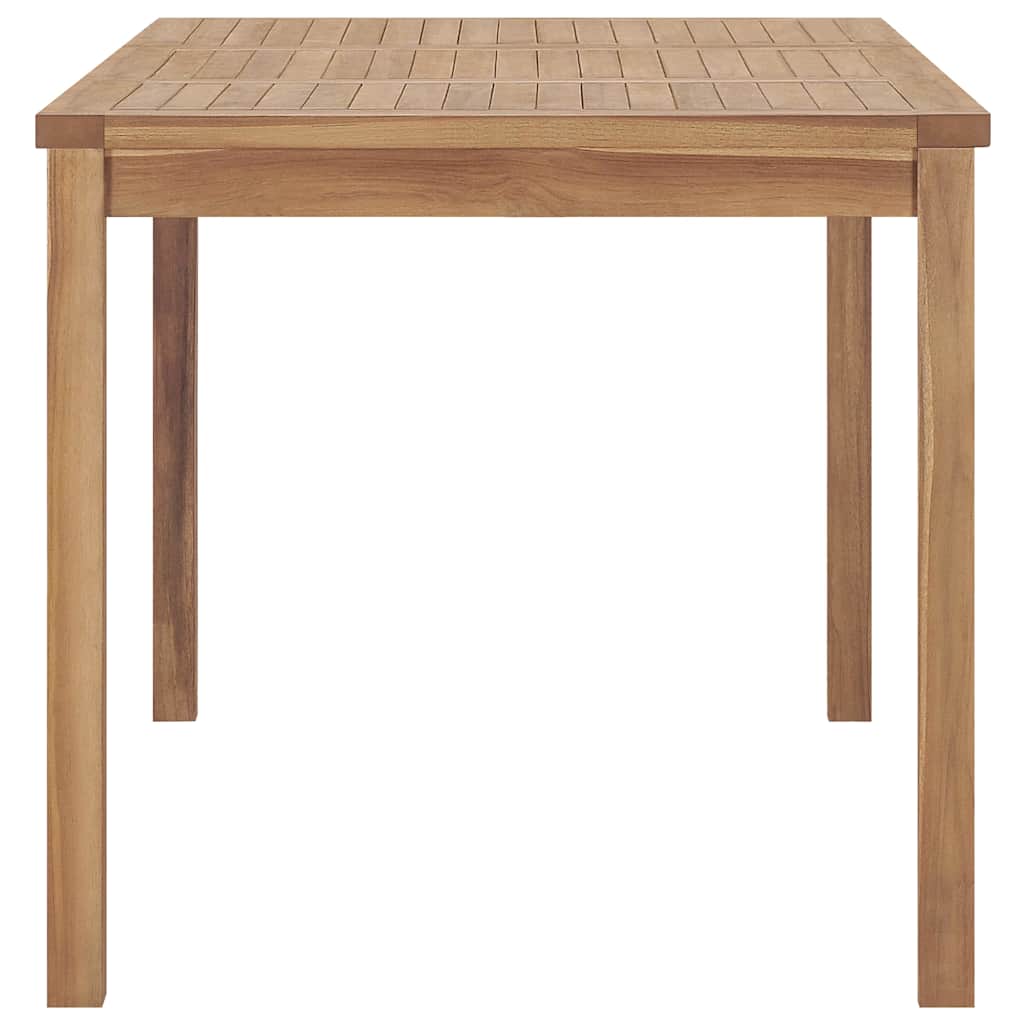 315619 vidaXL Garden Dining Table 140x80x77 cm Solid Teak Wood