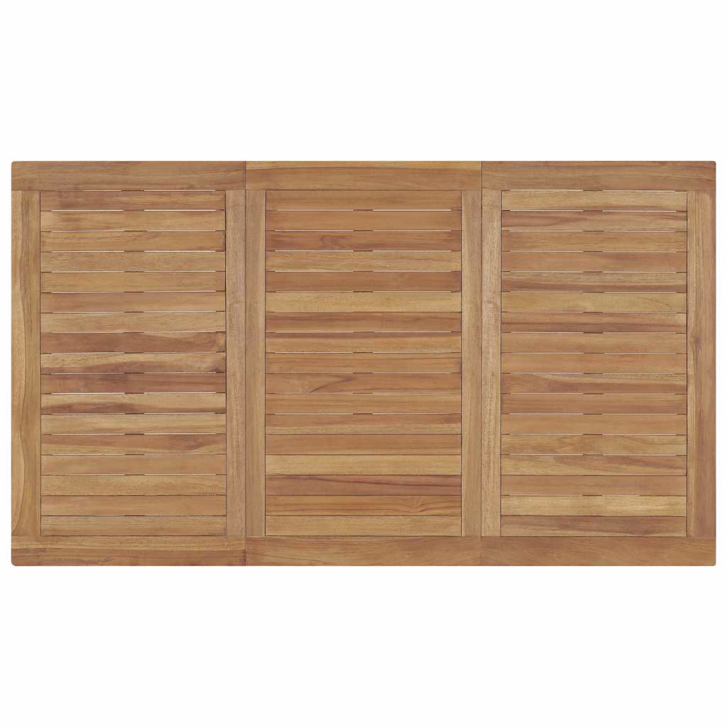 315619 vidaXL Garden Dining Table 140x80x77 cm Solid Teak Wood