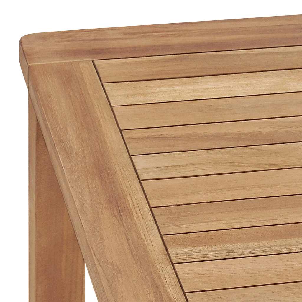 315619 vidaXL Garden Dining Table 140x80x77 cm Solid Teak Wood