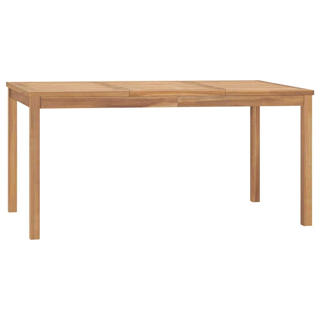 315620 vidaXL Garden Dining Table 160x80x77 cm Solid Teak Wood