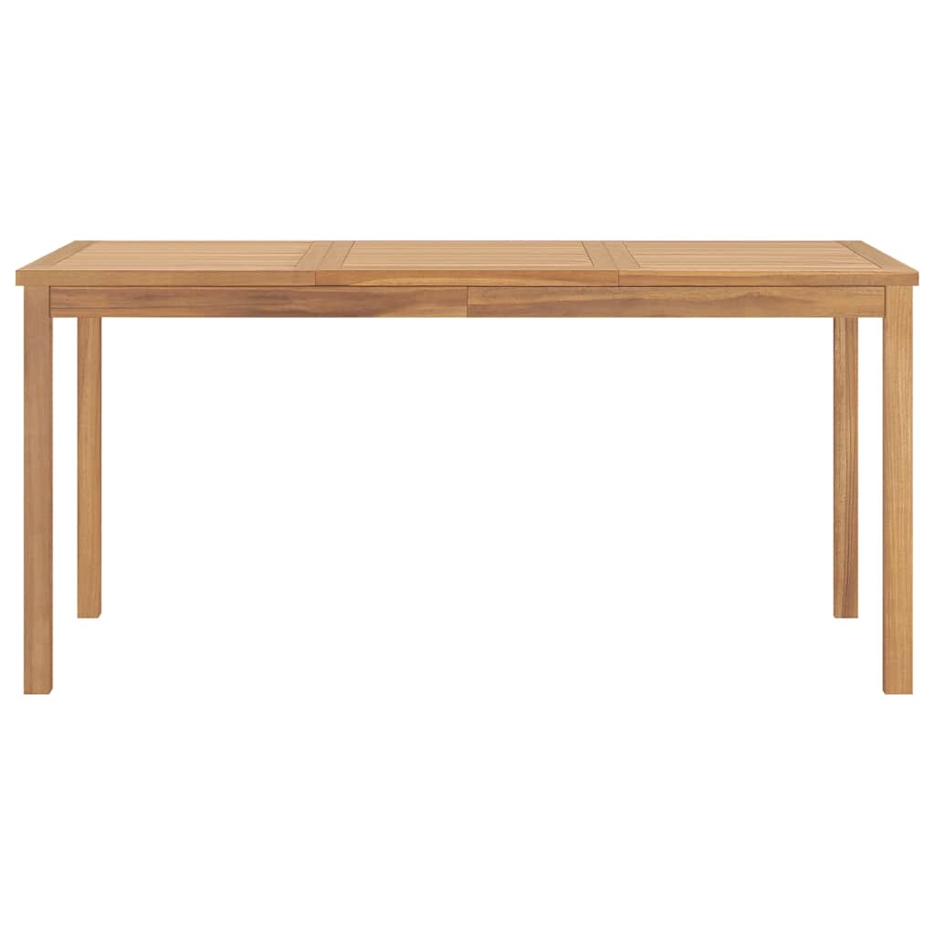 315620 vidaXL Garden Dining Table 160x80x77 cm Solid Teak Wood