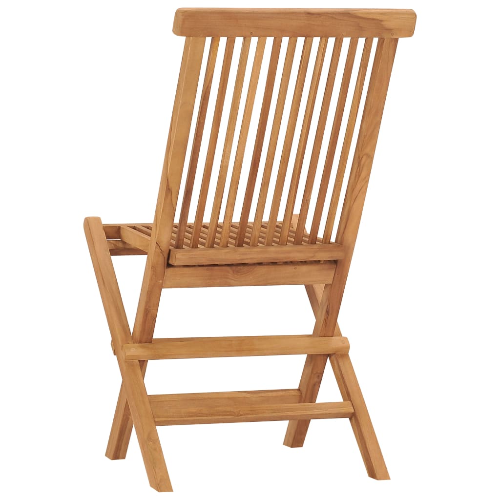 Garden Chair | Set of 2 | Natural Teak | Solid Teak Wood | Standard