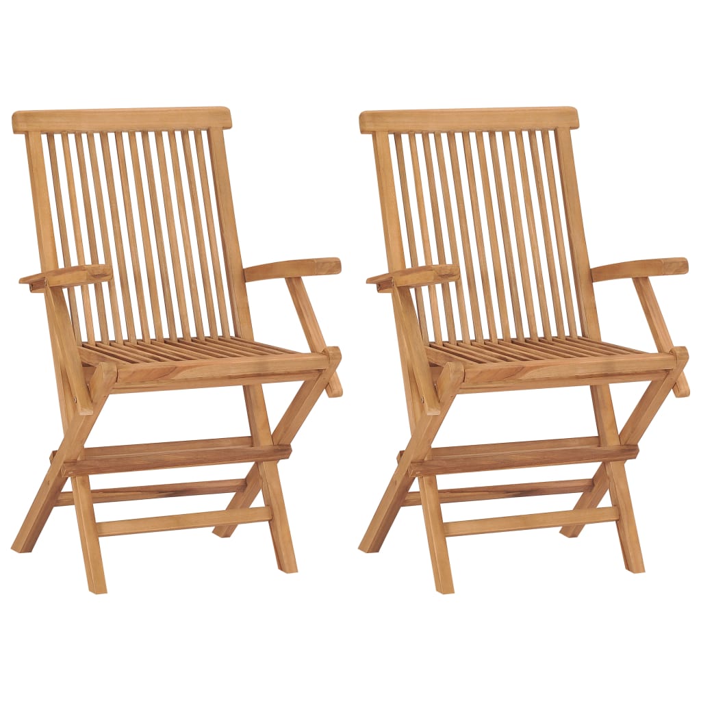 Garden Chair | Set of 2 | Teak | Teak wood | Standard | Collapsible