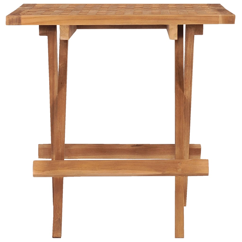 315454 vidaXL Folding Garden Table 50x50x50 cm Solid Teak Wood