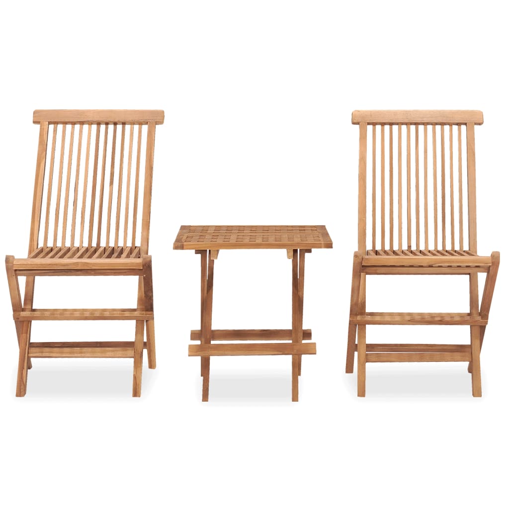Outdoor Dining Set | Teak Brown | Well-sanded teak hardwood | Medium