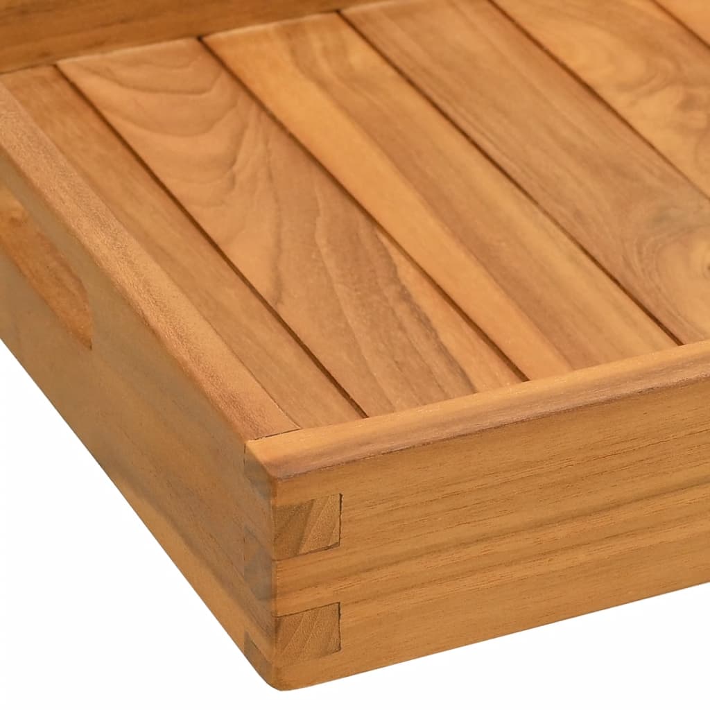 Serving Tray 60x35 cm Solid Teak Wood