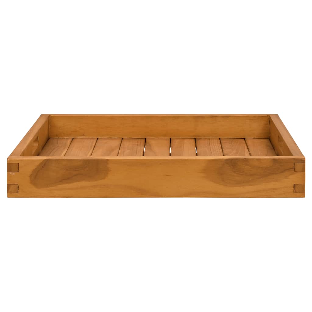 Serving Tray 50x50 cm Solid Teak Wood