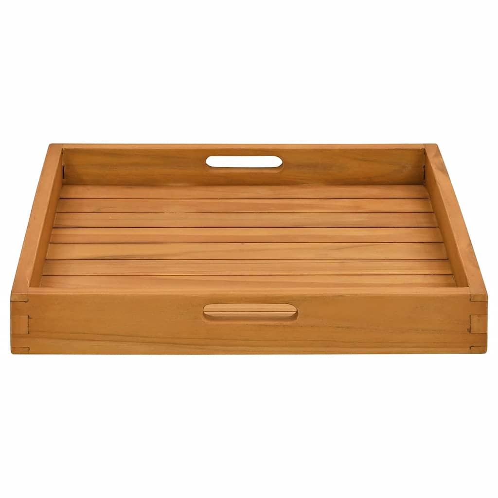 Serving Tray 50x50 cm Solid Teak Wood