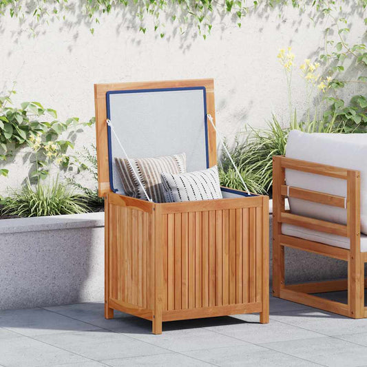 Garden Storage Box 60x50x58 cm Solid Teak Wood