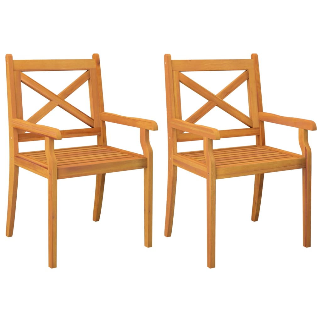 Garden Dining Set | Natural wood | Solid acacia wood | Medium | Durable