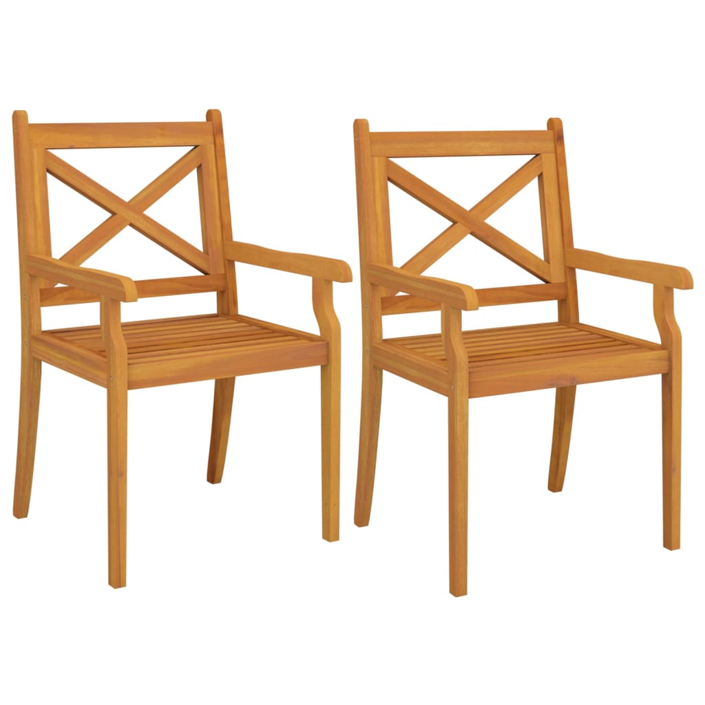 Garden Dining Set | Natural wood | Solid Acacia wood with an oil finish