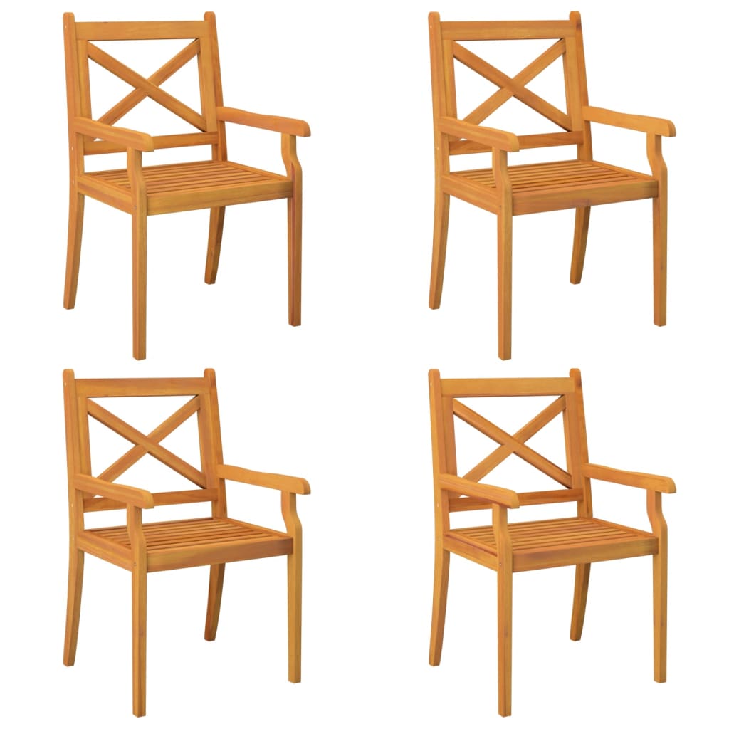 Garden Dining Set | Natural Wood | Solid acacia wood with an oiled finish