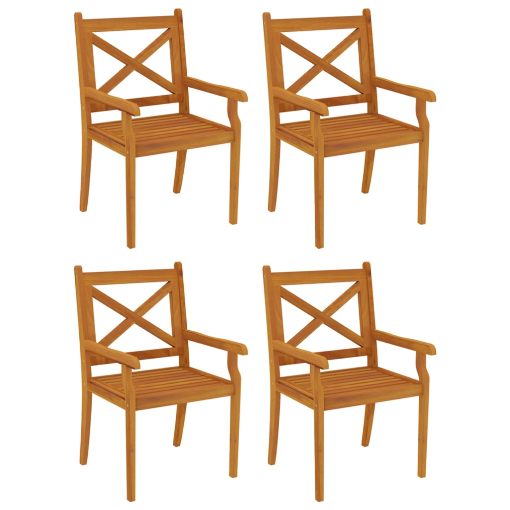 vidaXL 5 Piece Garden Dining Set Solid Wood Acacia