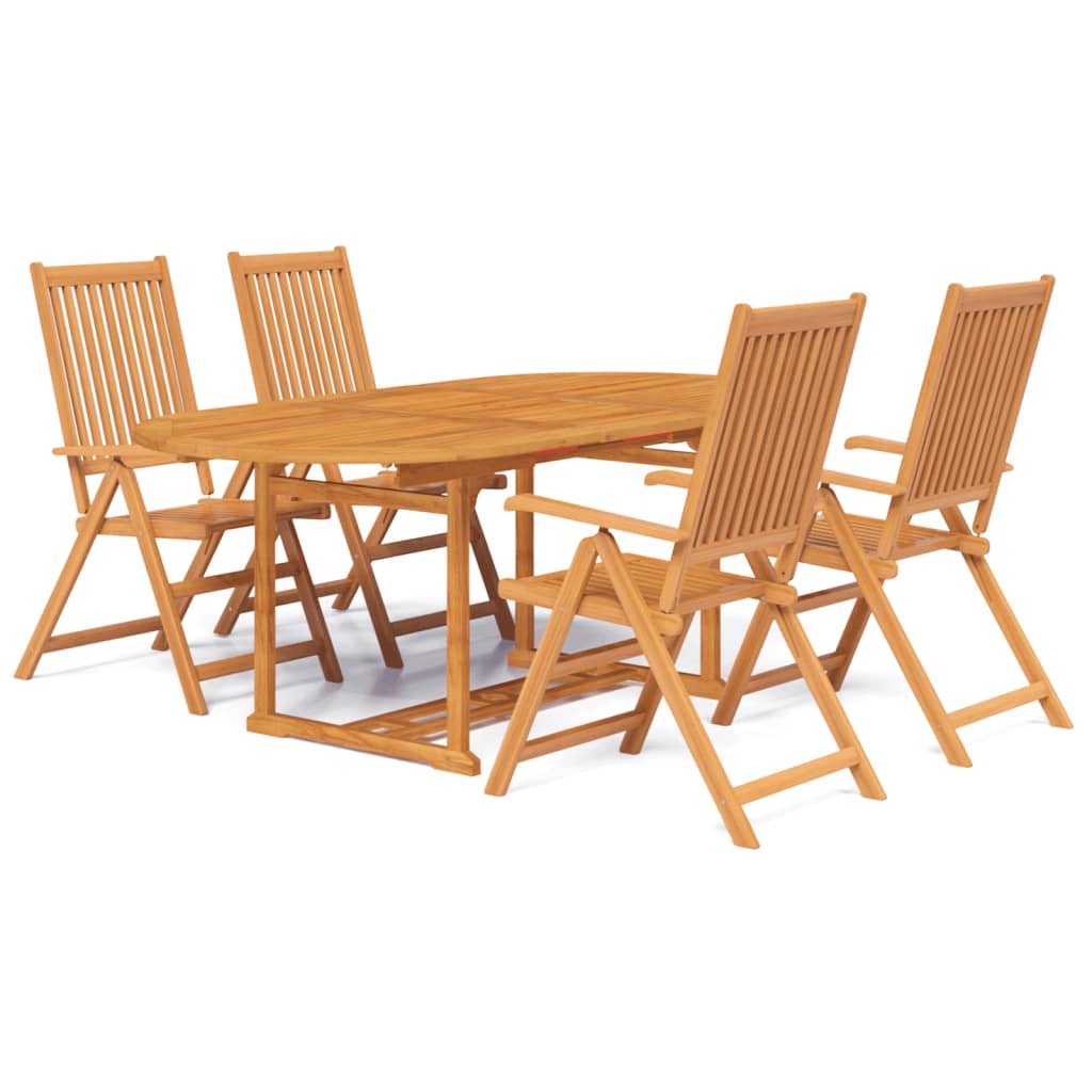 Garden Dining Set | Natural Wood | Solid Acacia Wood | Large | Expandable