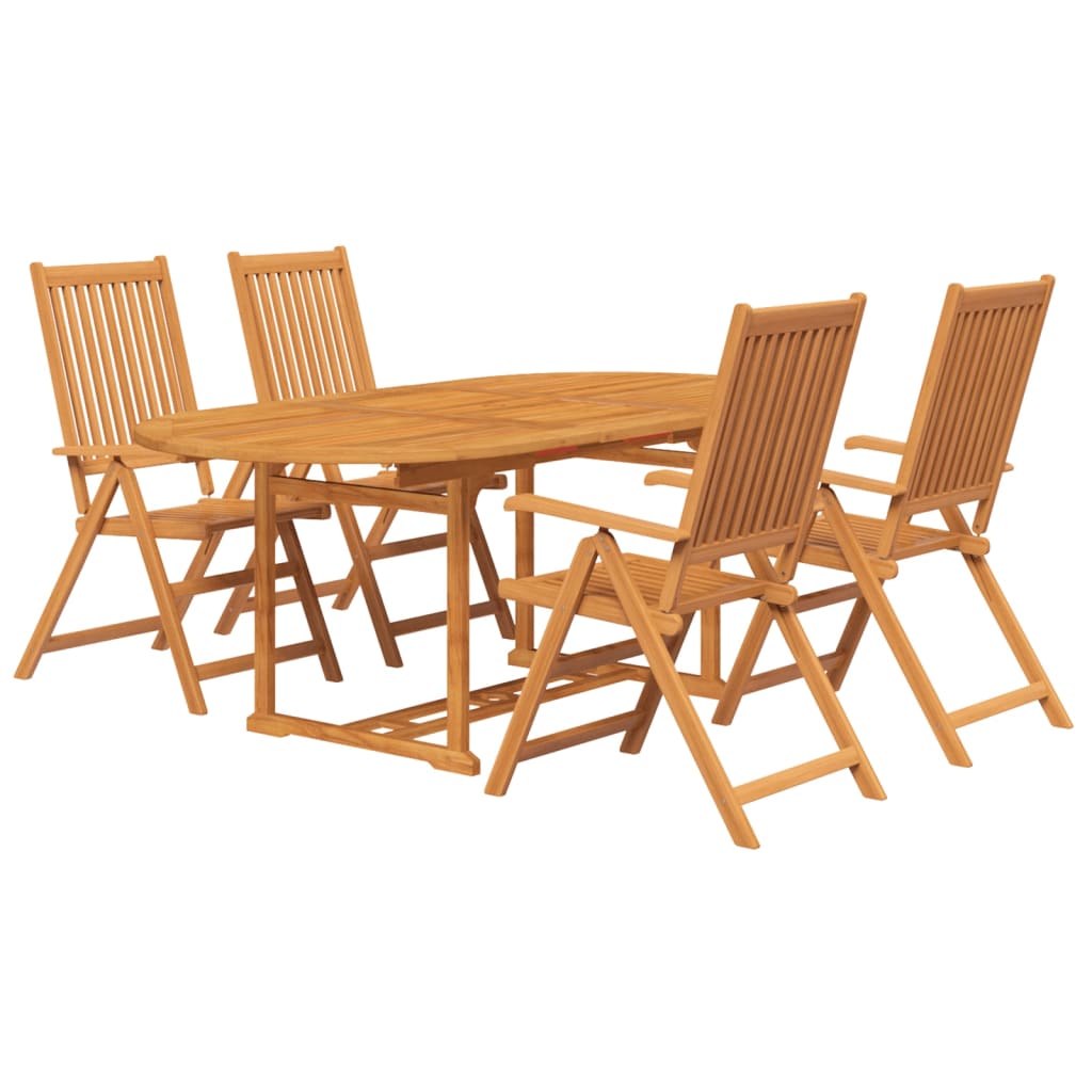 Garden Dining Set | Natural Wood | Solid Acacia Wood | Large | Expandable