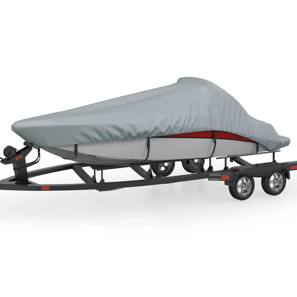 vidaXL Boat Cover Grey 660x235x40 cm