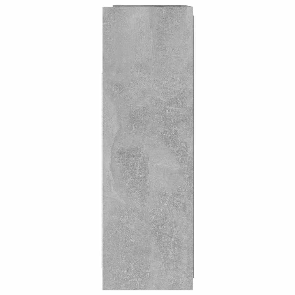 803312 vidaXL Bathroom Mirror Cabinet Concrete Grey 62,5x20,5x64 cm Engineered Wood