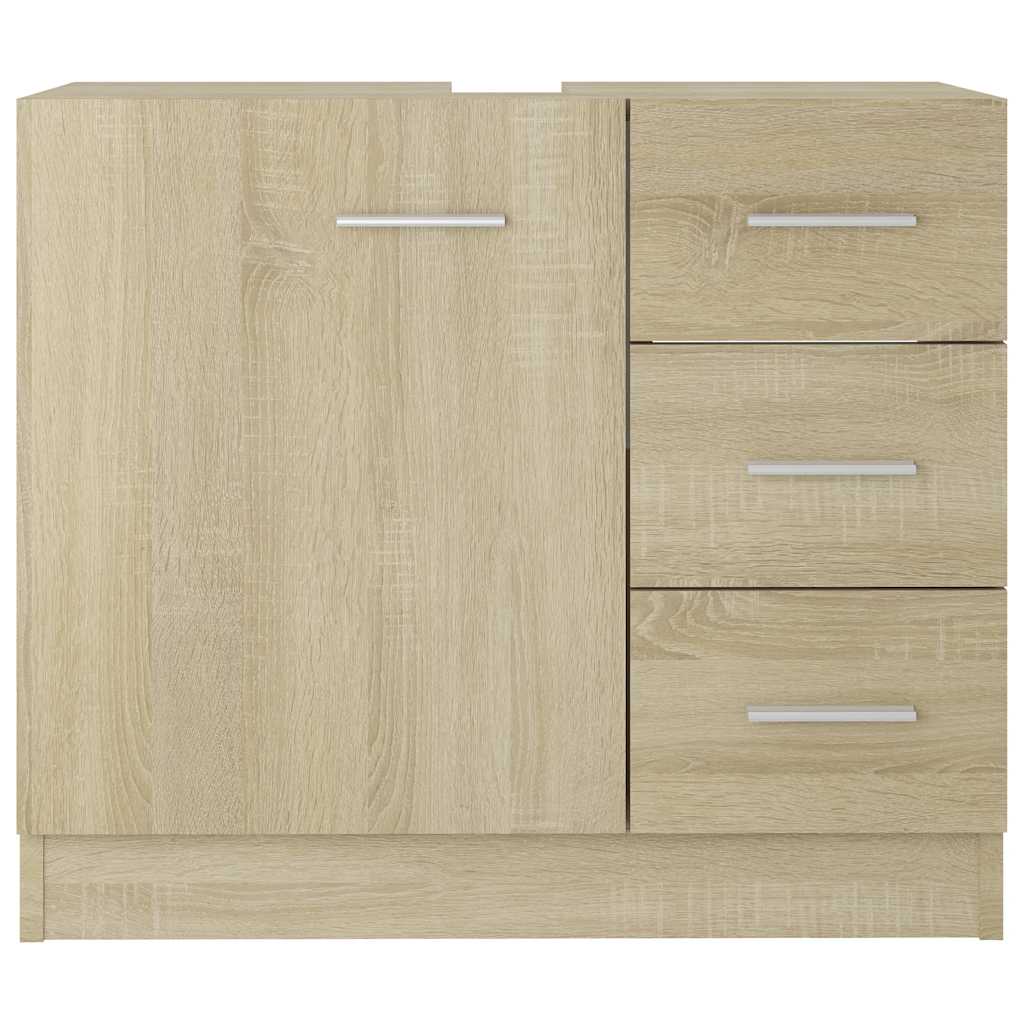 Sink Cabinet Sonoma Oak 63x30x54 cm Engineered Wood