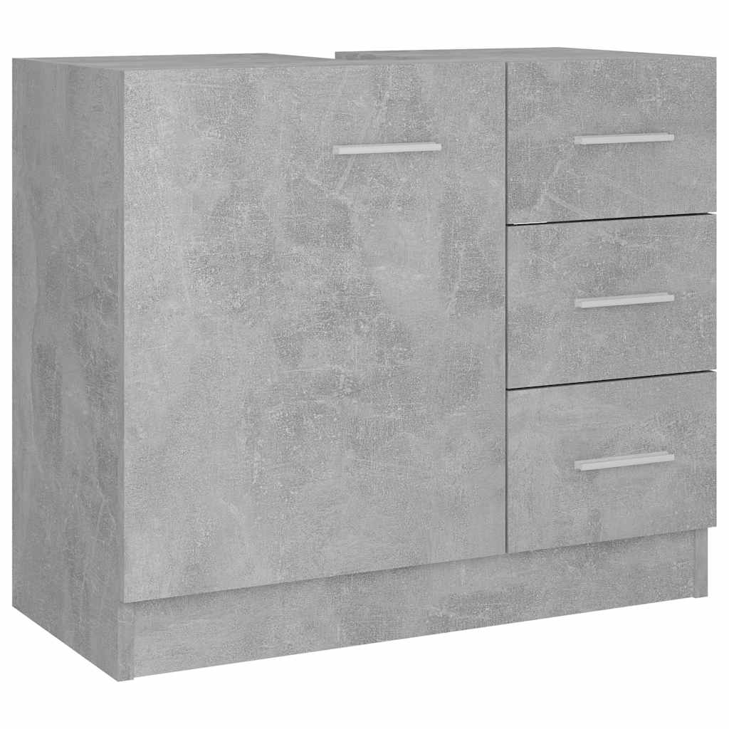 Sink Cabinet Concrete Grey 63x30x54 cm Engineered Wood