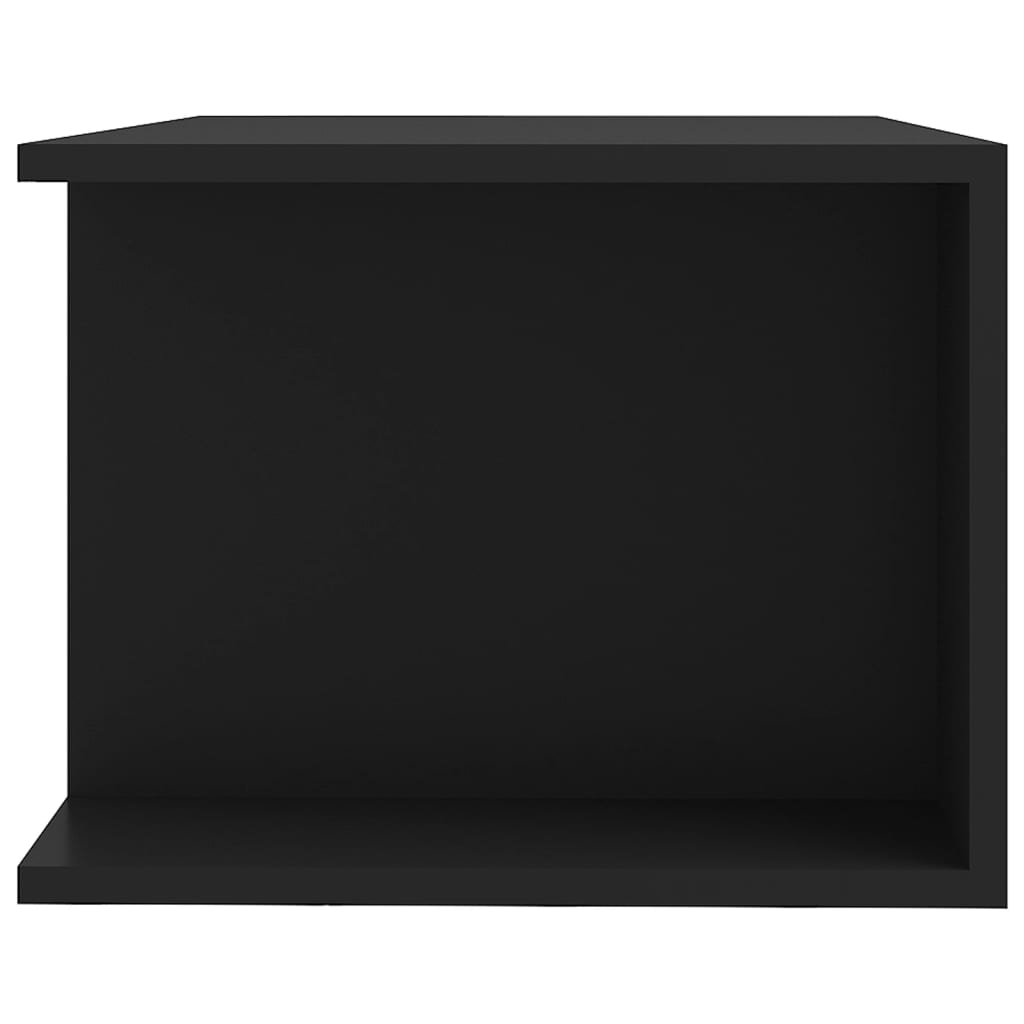 vidaXL TV Cabinet with LED Lights Black 90x39x30 cm