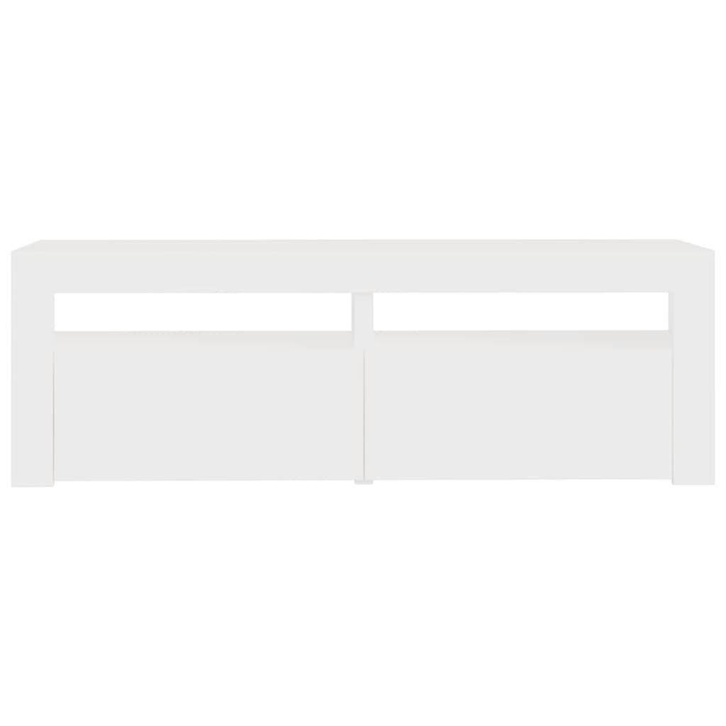 vidaXL TV Cabinet with LED Lights White 120x35x40 cm