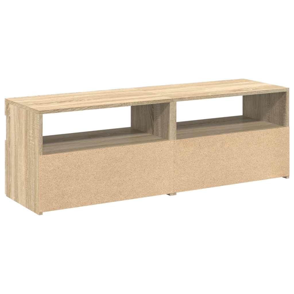 vidaXL TV Cabinets with LED Lights 2 pcs Sonoma Oak 60x35x40 cm