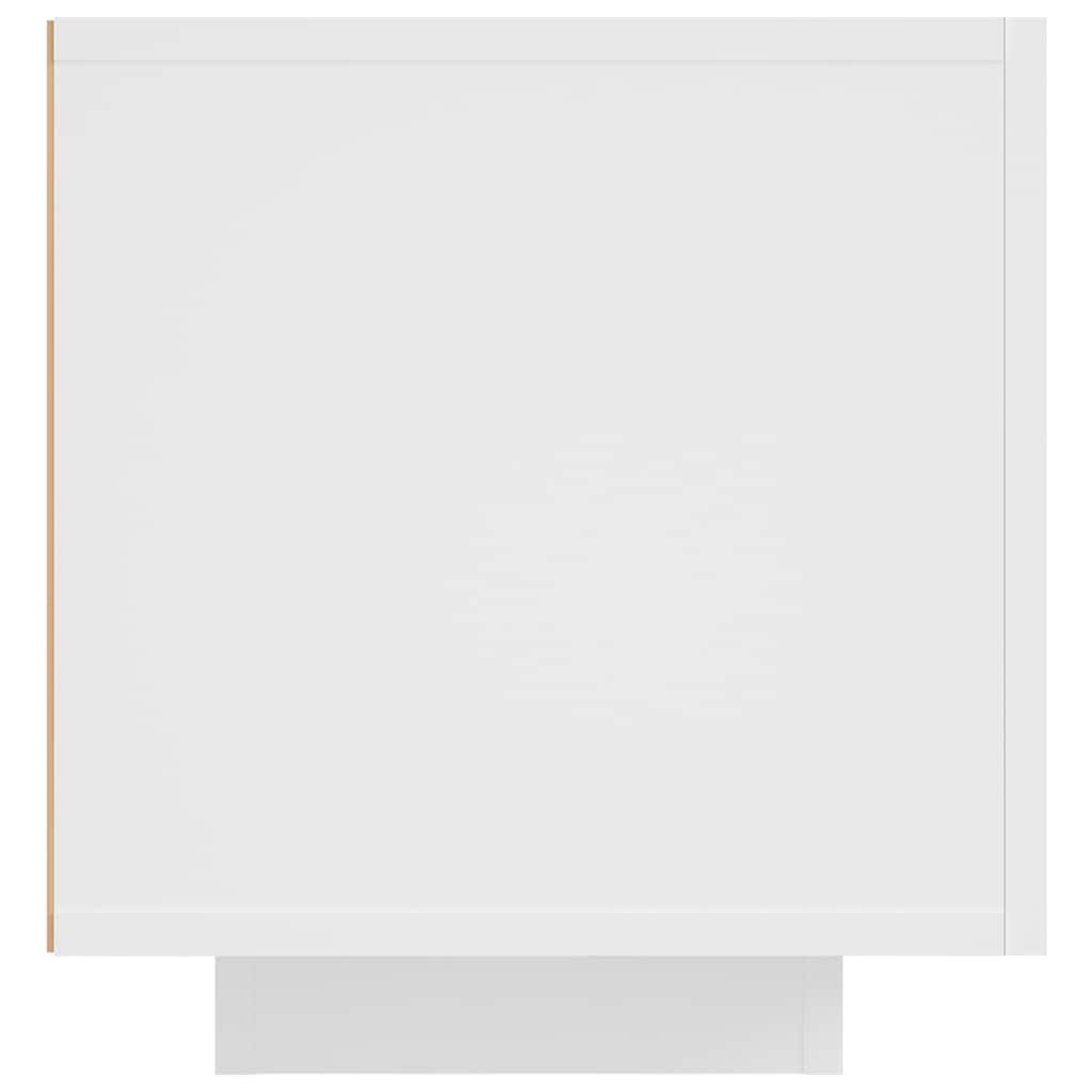 804427 vidaXL TV Cabinet with LED Lights White 160x35x40 cm