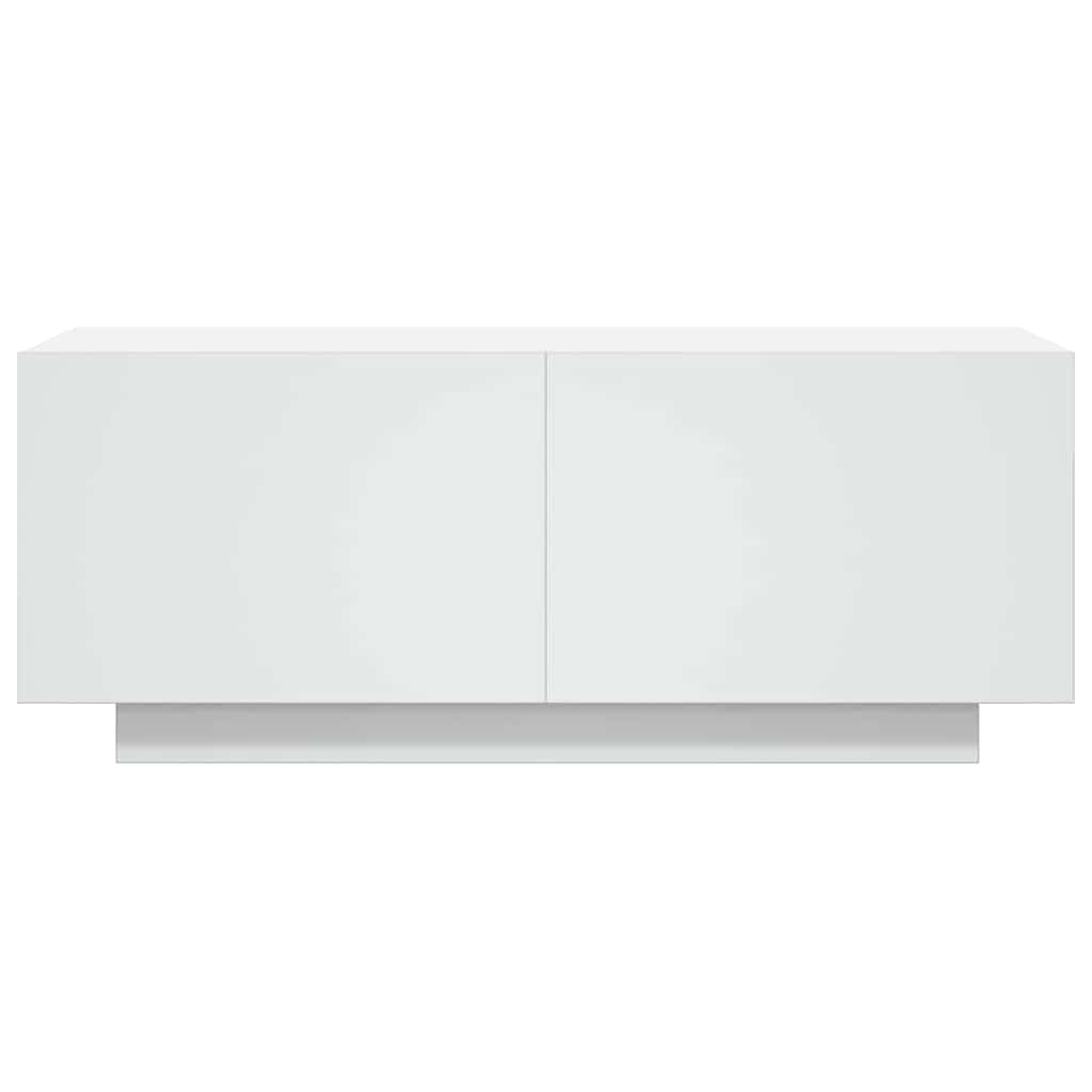 TV Cabinet White 100x35x40 cm Engineered Wood