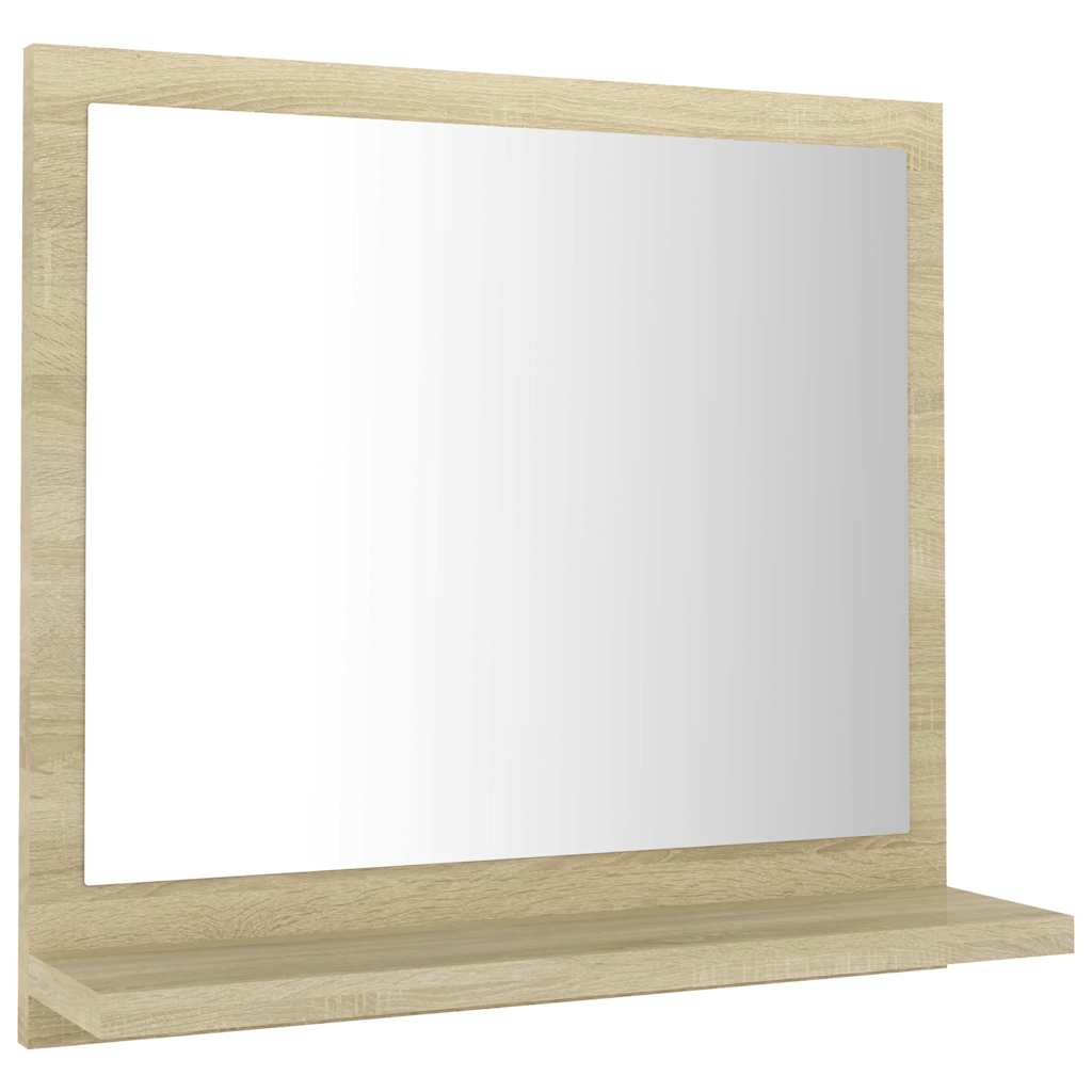 804556 vidaXL Bathroom Mirror Sonoma Oak 40x10,5x37 cm Engineered Wood