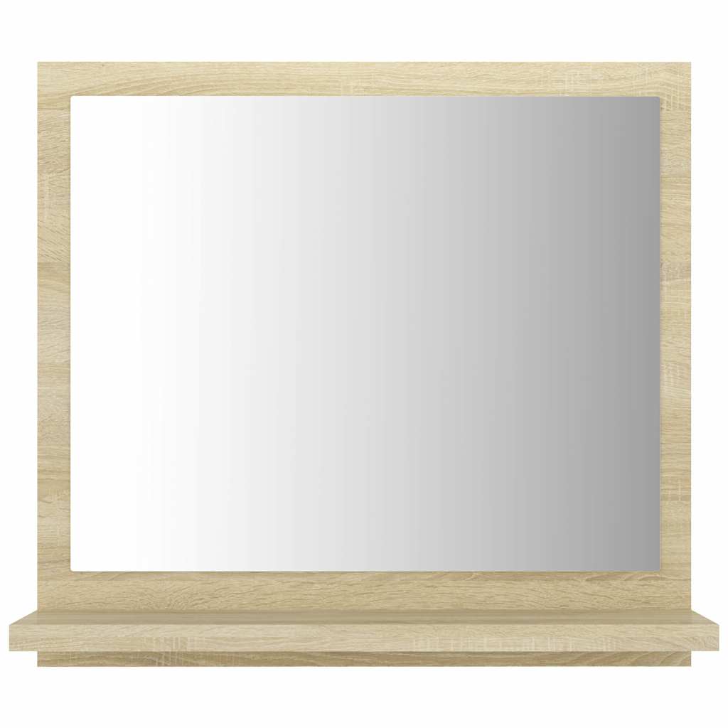 804556 vidaXL Bathroom Mirror Sonoma Oak 40x10,5x37 cm Engineered Wood