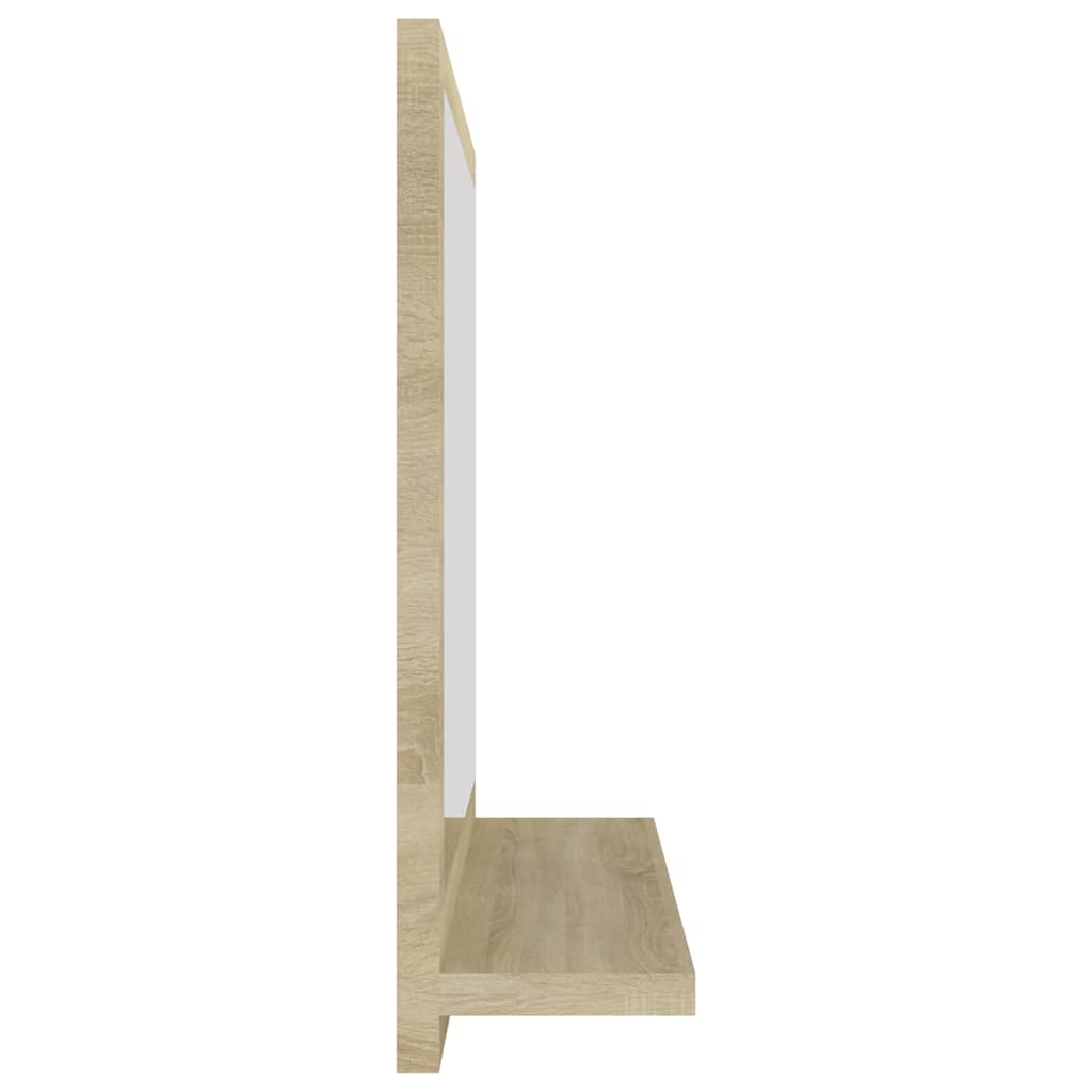 804556 vidaXL Bathroom Mirror Sonoma Oak 40x10,5x37 cm Engineered Wood
