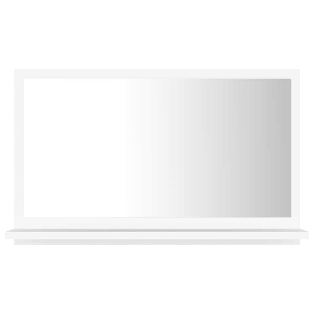 804562 vidaXL Bathroom Mirror White 60x10,5x37 cm Engineered Wood