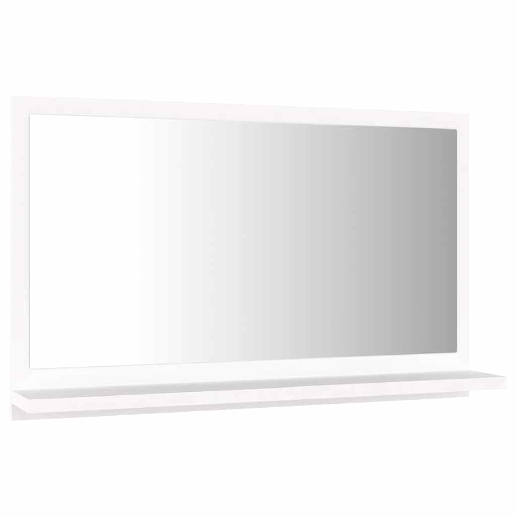 804562 vidaXL Bathroom Mirror White 60x10,5x37 cm Engineered Wood
