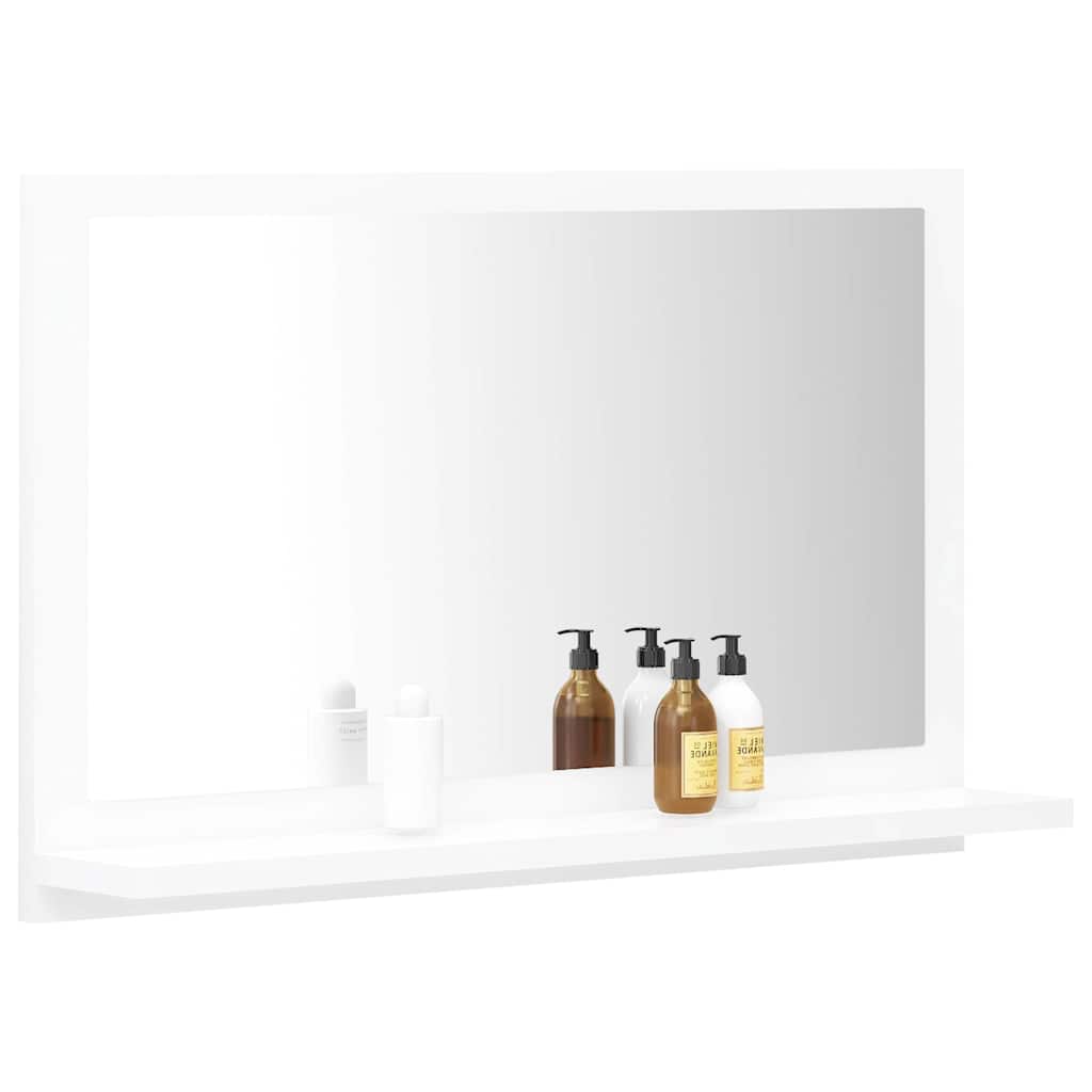 804562 vidaXL Bathroom Mirror White 60x10,5x37 cm Engineered Wood