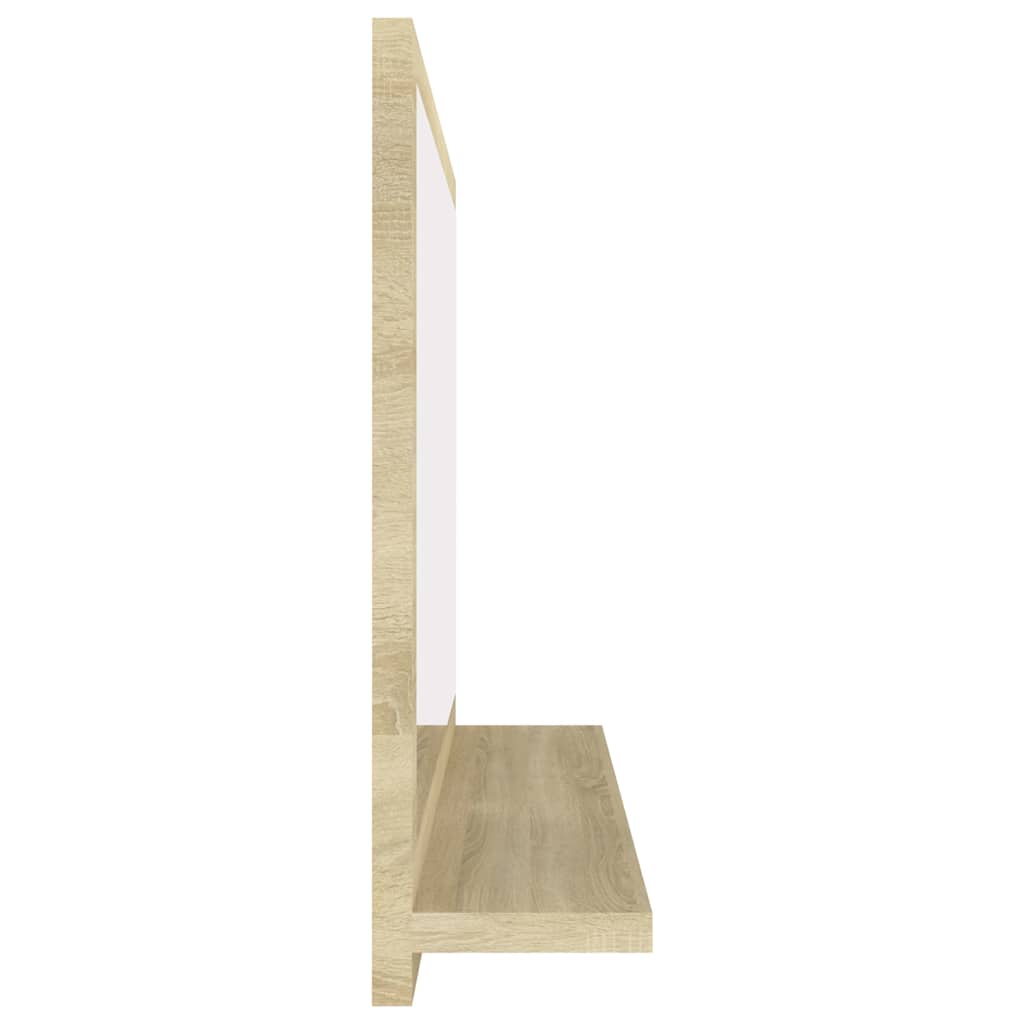 804565 vidaXL Bathroom Mirror Sonoma Oak 60x10,5x37 cm Engineered Wood