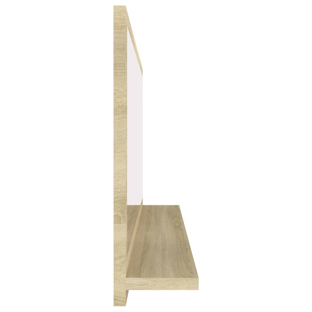 804583 vidaXL Bathroom Mirror Sonoma Oak 90x10,5x37 cm Engineered Wood