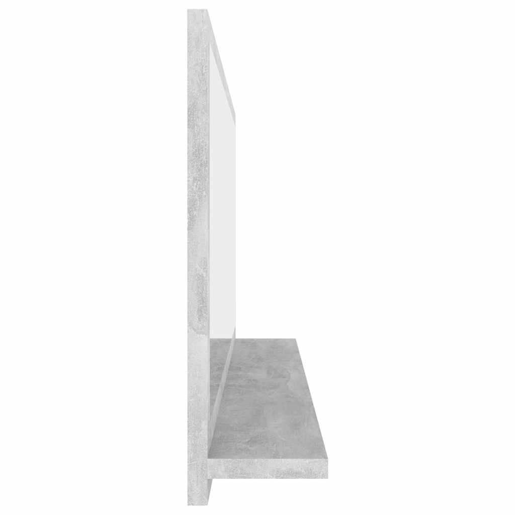 804584 vidaXL Bathroom Mirror Concrete Grey 90x10,5x37 cm Engineered Wood