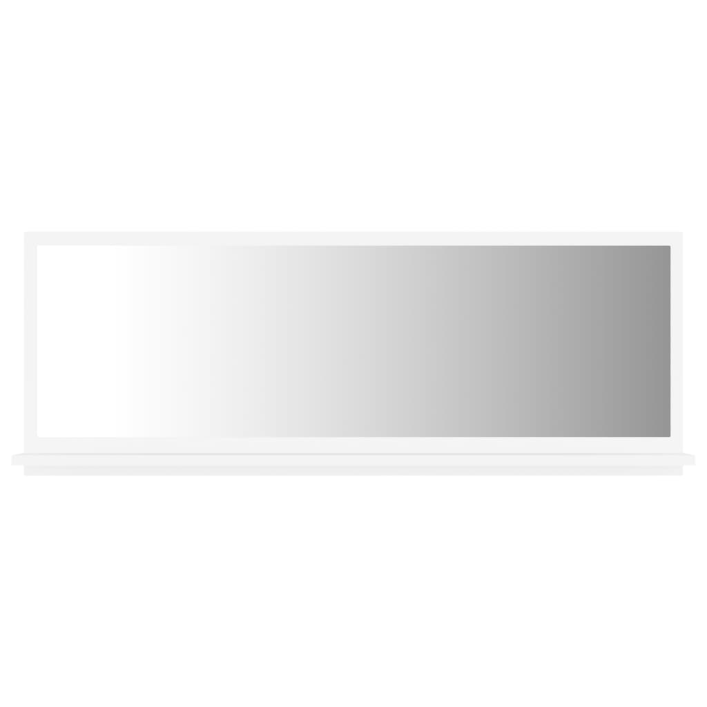 vidaXL Bathroom Mirror White 100x10.5x37 cm Engineered Wood