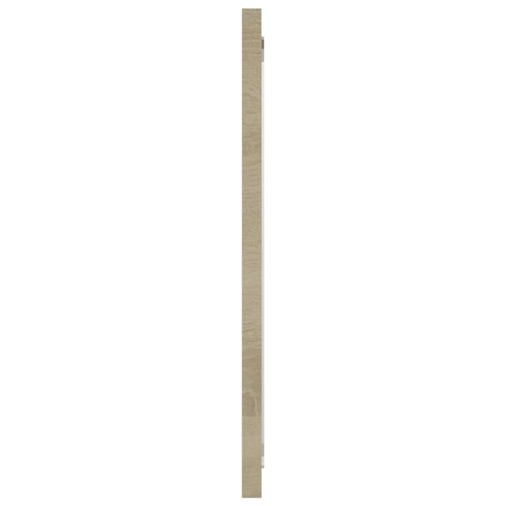 Bathroom Mirror Sonoma Oak 80x1.5x37 cm Engineered Wood