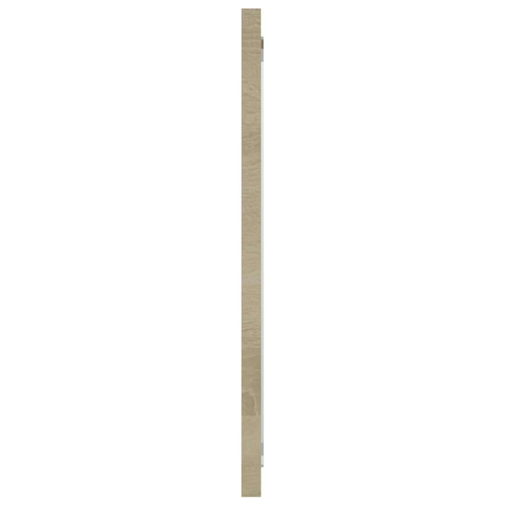 804617 vidaXL Bathroom Mirror Sonoma Oak 80x1,5x37 cm Engineered Wood