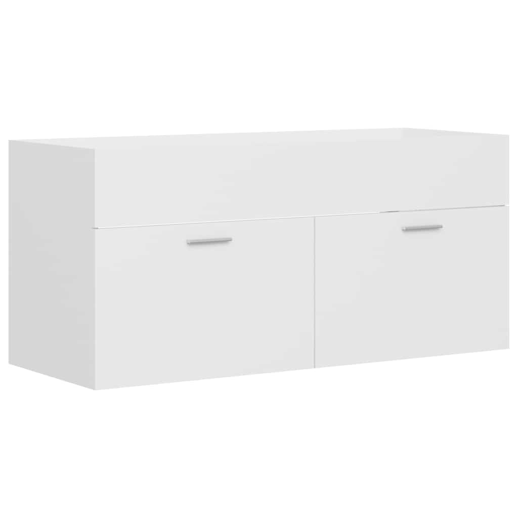 804674 vidaXL Sink Cabinet White 100x38,5x46 cm Engineered Wood