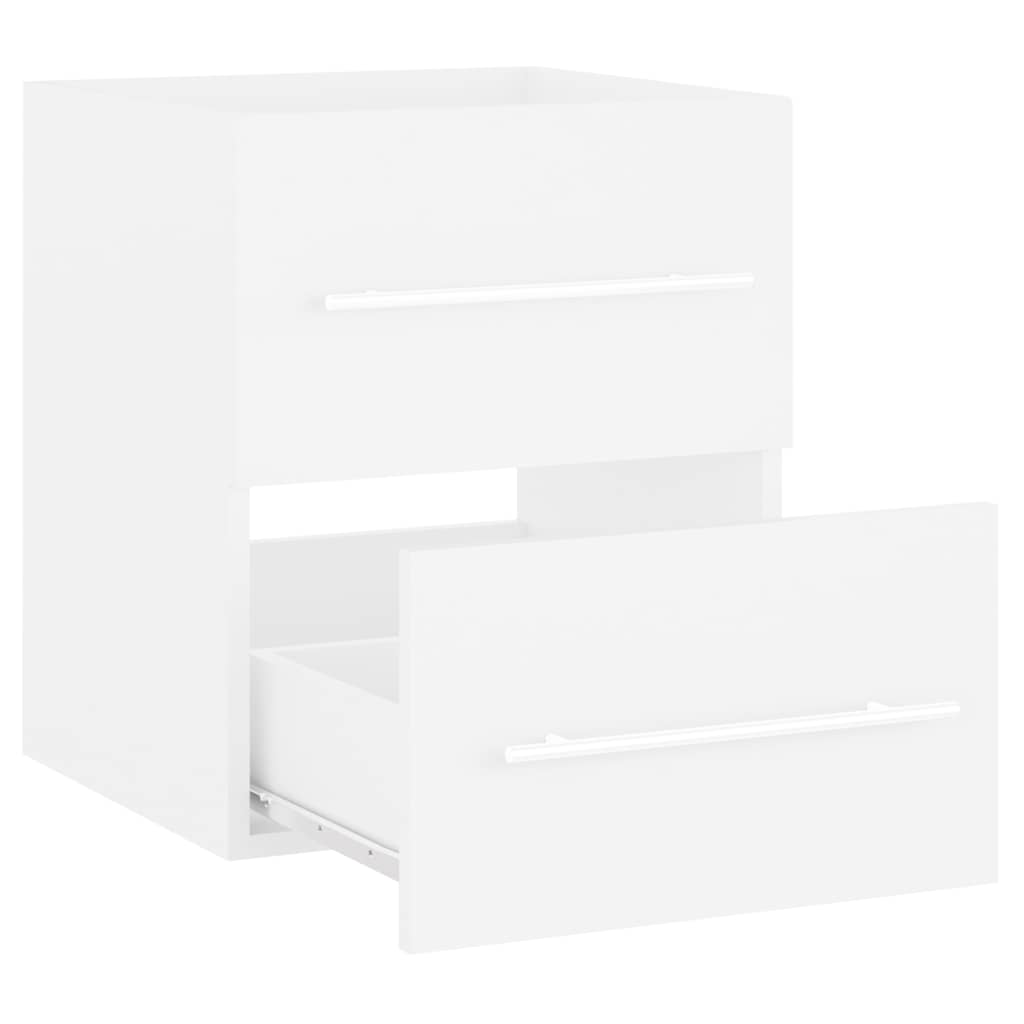 804683 vidaXL Sink Cabinet White 41x38,5x48 cm Engineered Wood