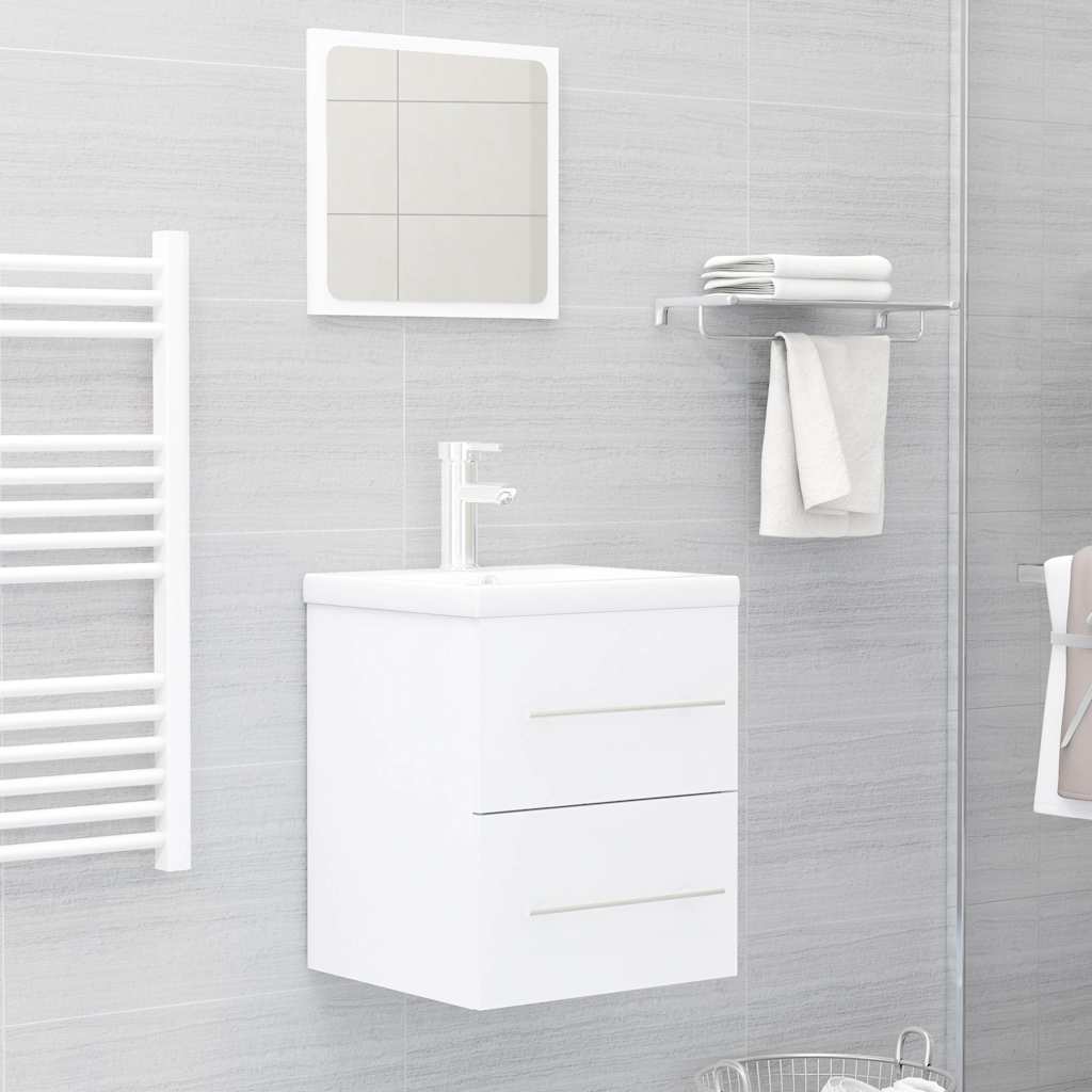 804683 vidaXL Sink Cabinet White 41x38,5x48 cm Engineered Wood