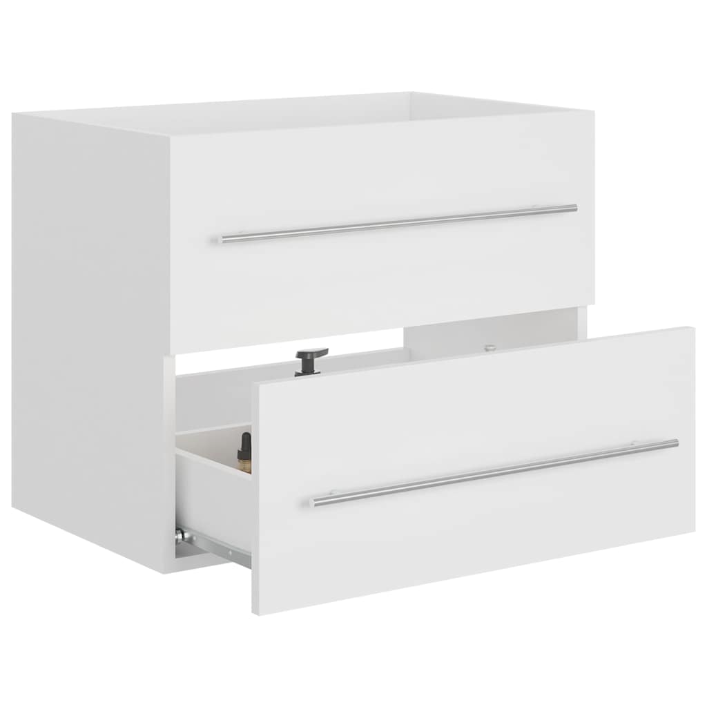 804692 vidaXL Sink Cabinet White 60x38,5x48 cm Engineered Wood