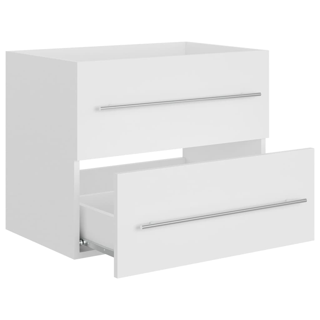 804692 vidaXL Sink Cabinet White 60x38,5x48 cm Engineered Wood