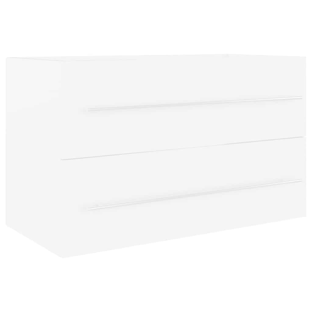 804701 vidaXL Sink Cabinet White 80x38,5x48 cm Engineered Wood